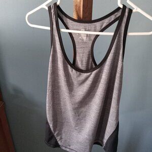 Ladies Active by Old Navy grey/black tank shirt no issues, fits loose size small